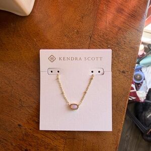 NWT Kendra Scott Mini Elisa Gold Satellite Short Pendant Necklace
